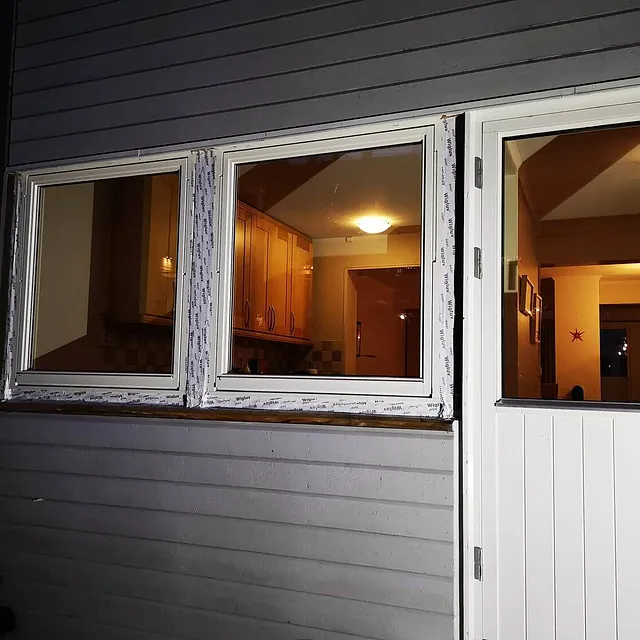 vindu og dørbytte